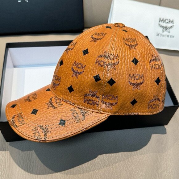 MCM Brown Signature Hat - Picture 3 of 7